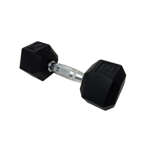 

Гантель Шестигранная обрезиненная HouseFit (DD 6442-7) 7кг