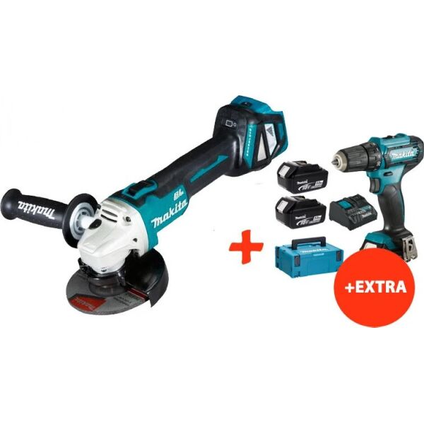 

Аккумуляторная бесщеточная болгарка Makita DGA511Z+аккумуляторный шуруповерт Makita DF333DNX10 (DGA511REX10)