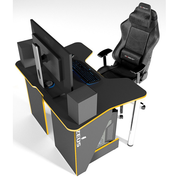 

Стол игровой ZEUS IGROK-3L, черный/желтый с LED подсветкой