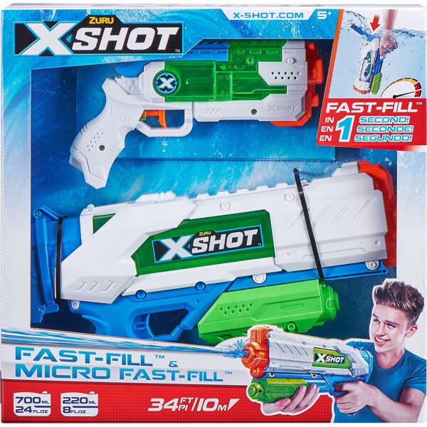 

Набор водных бластеров X -Shot Fast Fill Medium And Small (56225)