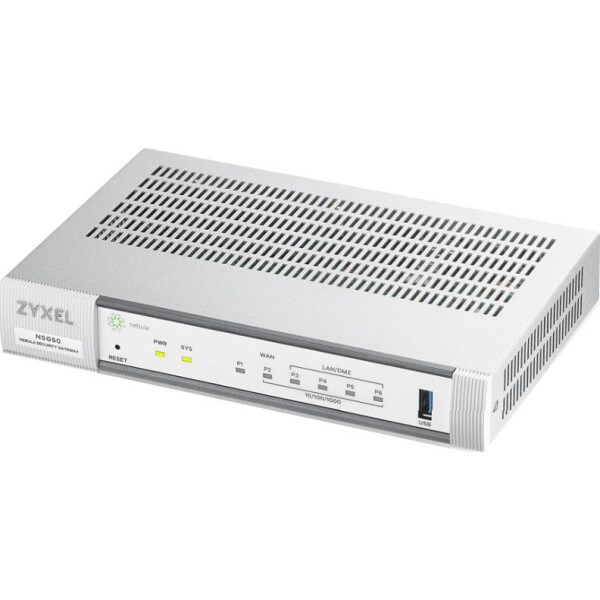 

Межсетевой экран ZYXEL Nebula NSG50 (4xLAN/DMZ, 2xWAN, 1xSFP, 1хUSB)