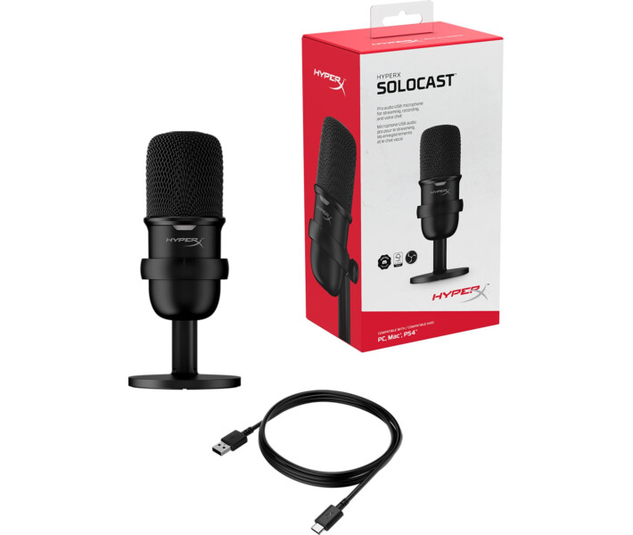 Фото - микрофон для караоке Микрофон HyperX SoloCast (4P5P8AA)