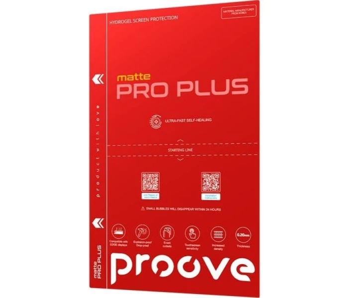 Фото - защитную пленку для смартфона Защитная пленка Proove Hydrogel Screen Protect PRO PLUS matt