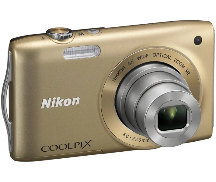 Фото - фотоаппарат Фотоаппарат Nikon Coolpix S3300 Gold