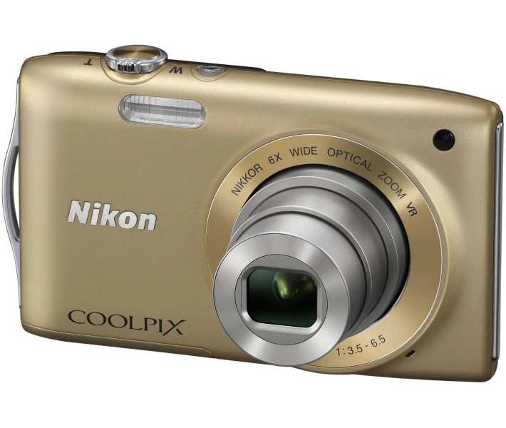 Фото - фотоаппарат Фотоаппарат Nikon Coolpix S3300 Gold