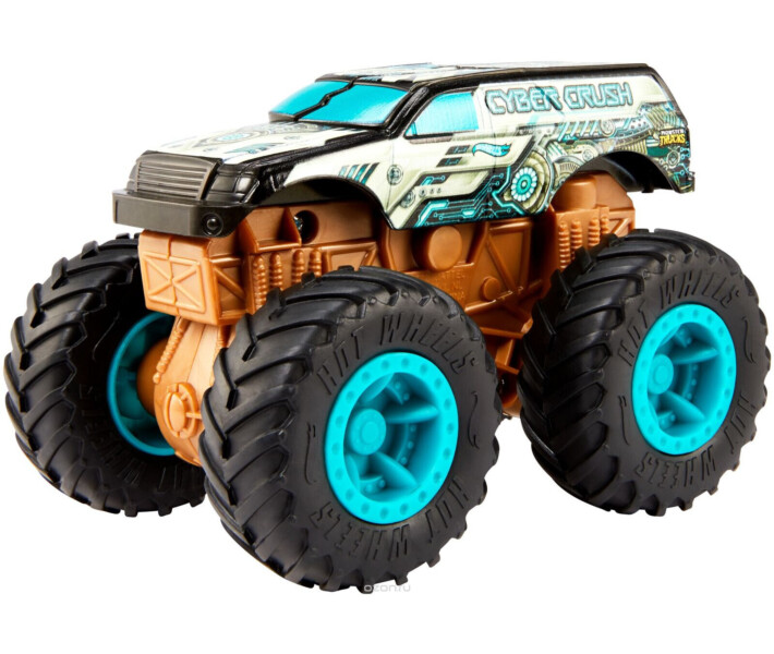 Фото - машинку, модель техники Базовая машинка Mattel Hot Wheels Monster Trucks Внедорожник (в асс.) (FYJ44)