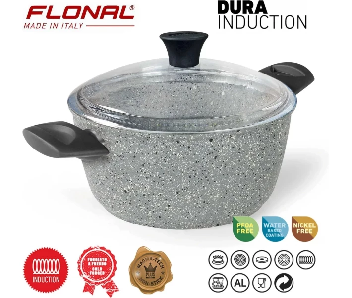 Фото - кастрюлю и казан Кастрюля Flonal Dura Induction 2,4л с крышкой (DAS302353)