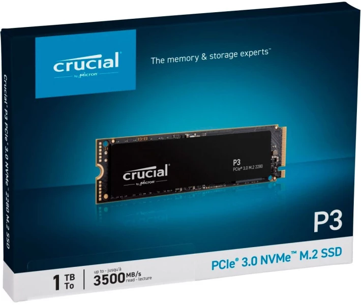SSD-накопитель Crucial P3 1TB PCIe M.2 2280 (CT1000P3SSD8) купить