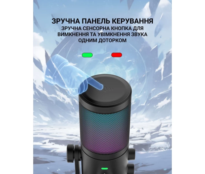 Фото - микрофон для караоке Микрофон USB Fifine AM6 Black
