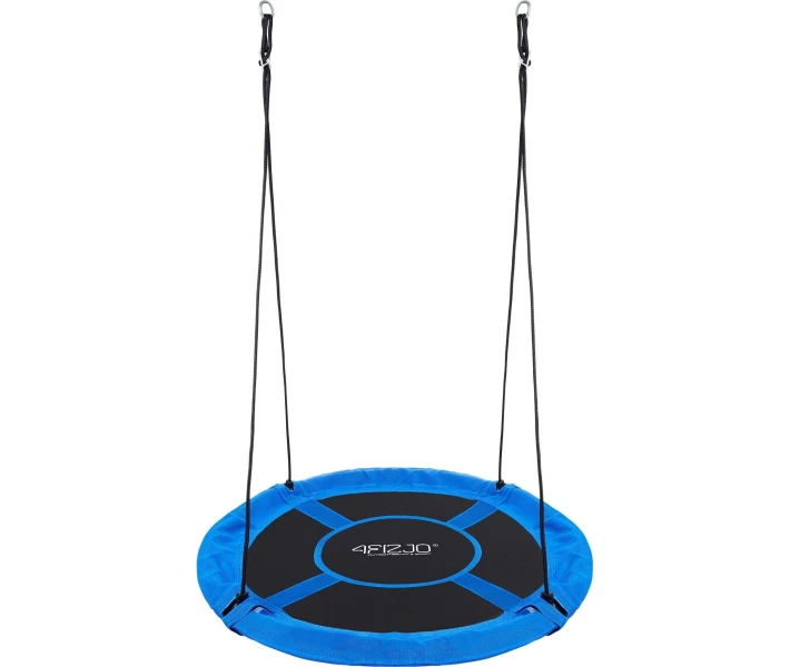 Фото - садовую качелю Качель-гнездо круглая 4FIZJO XL 110 см Black/Blue (P-5907739316677)