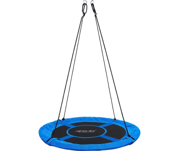 Фото - садовую качелю Качель-гнездо круглая 4FIZJO XL 110 см Black/Blue (P-5907739316677)