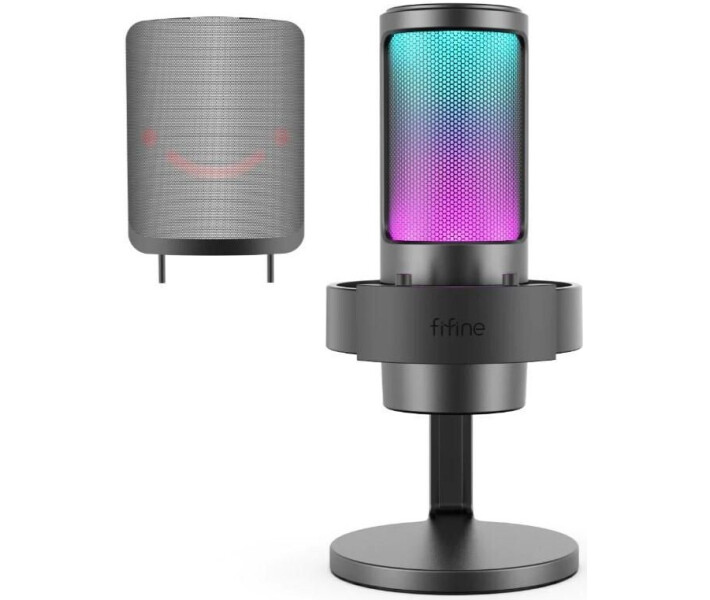 Фото - микрофон для караоке Микрофон Fifine RGB AMPLIGAME A8