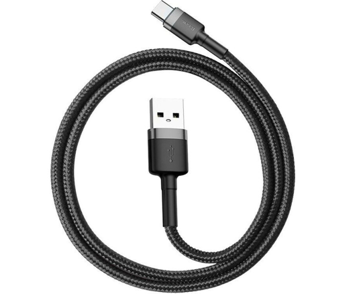 Фото - адаптер и кабель Кабель Baseus Cafule USB to Type-C 2A 2m(CATKLF-CG1)сер