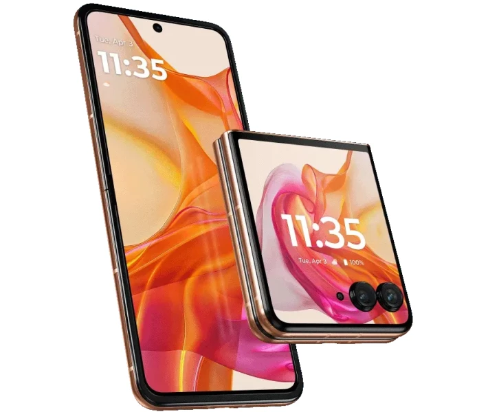 Фото - смартфон и мобильный телефон Moto Razr 50 ultra 12/512 Peach Fuzz (PB1T0060RS)  