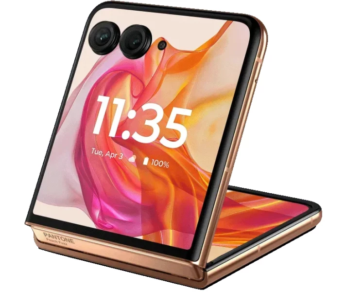 Фото - смартфон и мобильный телефон Moto Razr 50 ultra 12/512 Peach Fuzz (PB1T0060RS)  