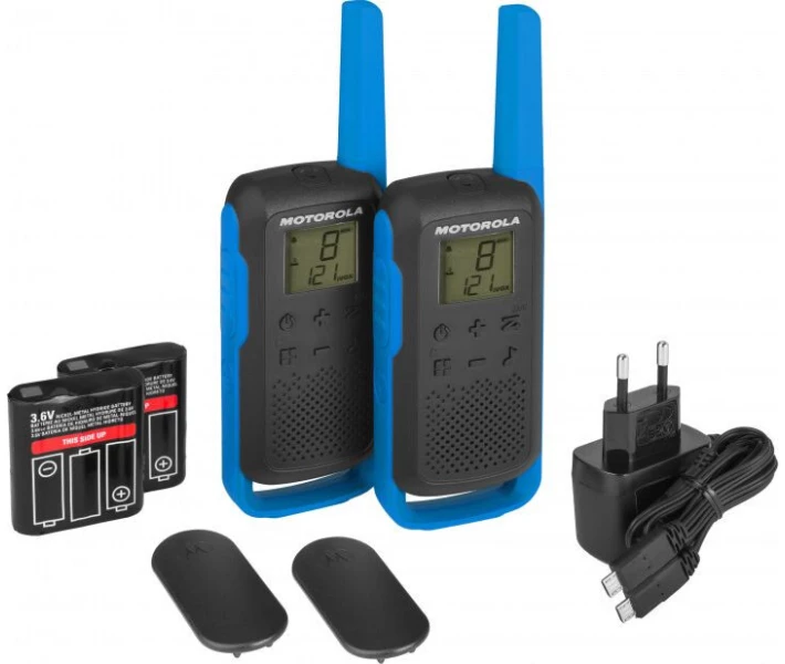 Фото - радиостанцию Рация Motorola TALKABOUT T62 BLUE TWIN PACK & CHGR WE
