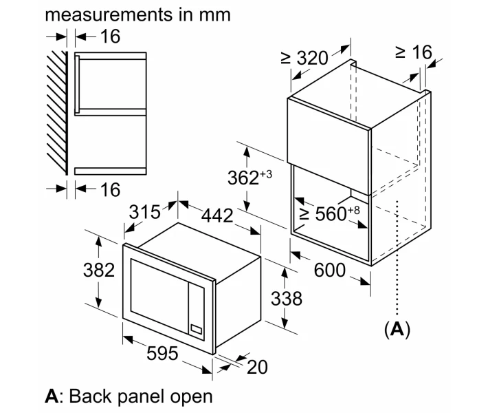 Фото - микроволновую печь Встроенная микроволновая печь Bosch BFL623MC3