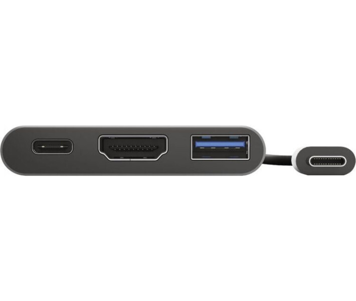Фото - кардридер Адаптер Type C -> HDMI/Type C/USB Trust Dalyx Aluminium (23772)