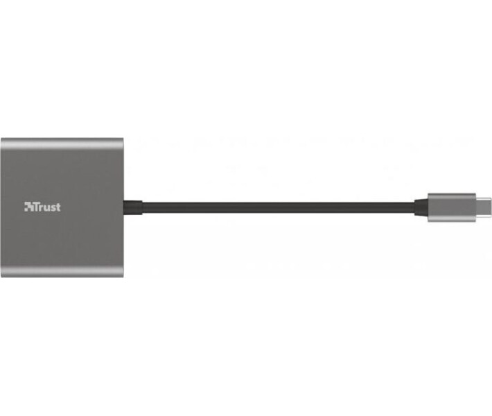 Фото - кардридер Адаптер Type C -> HDMI/Type C/USB Trust Dalyx Aluminium (23772)