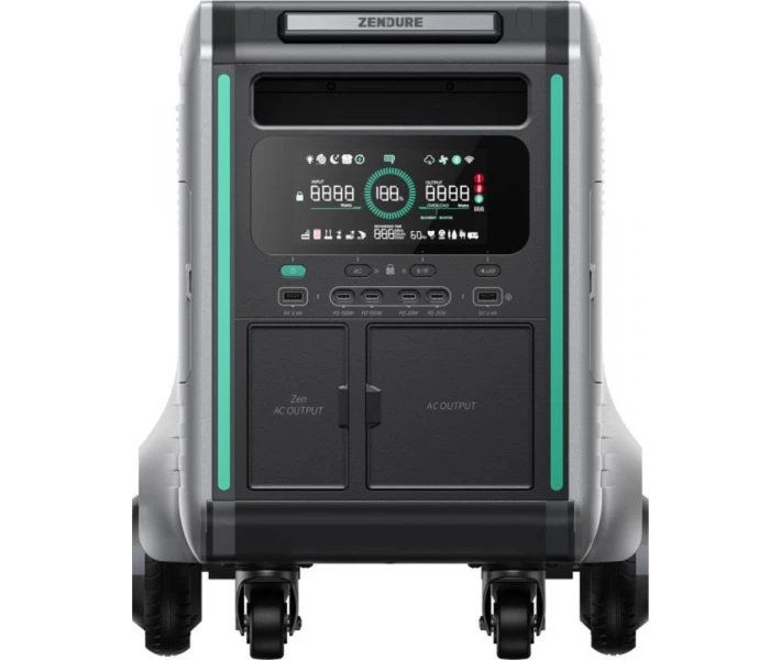 Фото - зарядную станцию Зарядная станция Zendure SuperBase V6400 / 3800W / 6438Wh / LiFePO4 (ZDSBV6400-GY-EU)