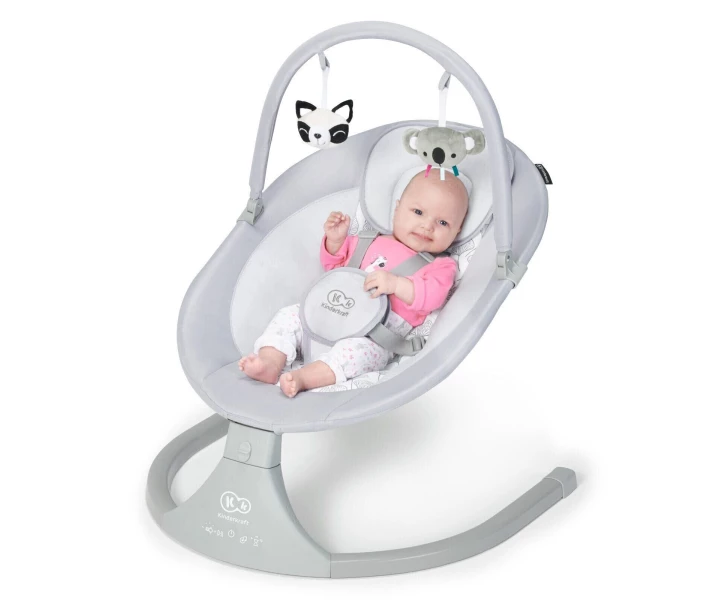 Фото - шезлонг-качалку для новорожденных Кресло-качалка Kinderkraft Luli Gray (KKBLULIGRY0000)