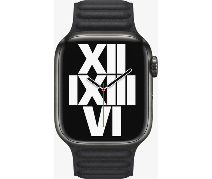 Фото - аксессуар к смарт-чсасам Ремешок Apple 41mm Midnight Leather Link - M/L (ML7T3ZM/A)