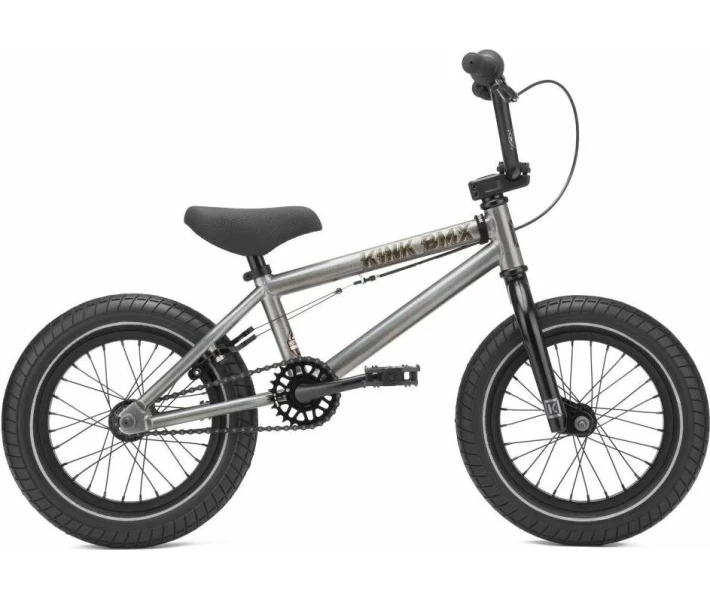 Фото - велосипед и аксессуар Велосипед KINK BMX Pump 14.5" серый 2021