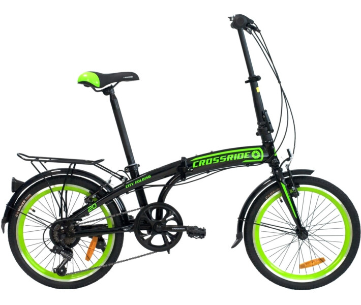 Фото - велосипед и аксессуар Велосипед City Folding Crossride 20" 12.5" 2021 Зеленый (0817-1)