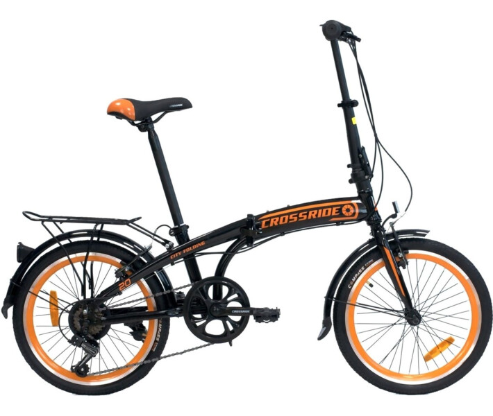 Фото - велосипед и аксессуар Велосипед City Folding Crossride 20" 12.5" 2021 Оранжевый (0817-2)