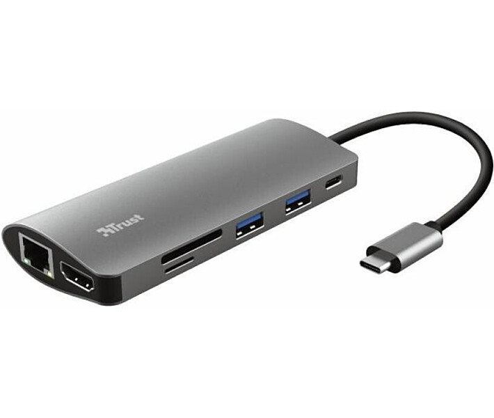 Фото - кардридер Док-станция USB-C Trust Dalyx 7-in-1 Aluminium (23775)