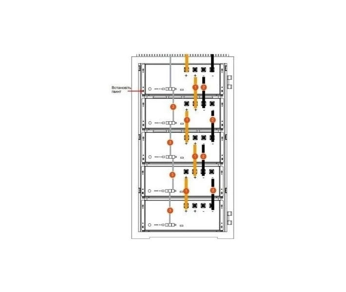 Фото - инвертор Гибридный инвертор Deye SUN-8K-SG01LP1-EU 8kW + Батарея Pylontech US5000 48V, 100Ah, 4,8 кВт/ч + Набор кабелей Pylontech