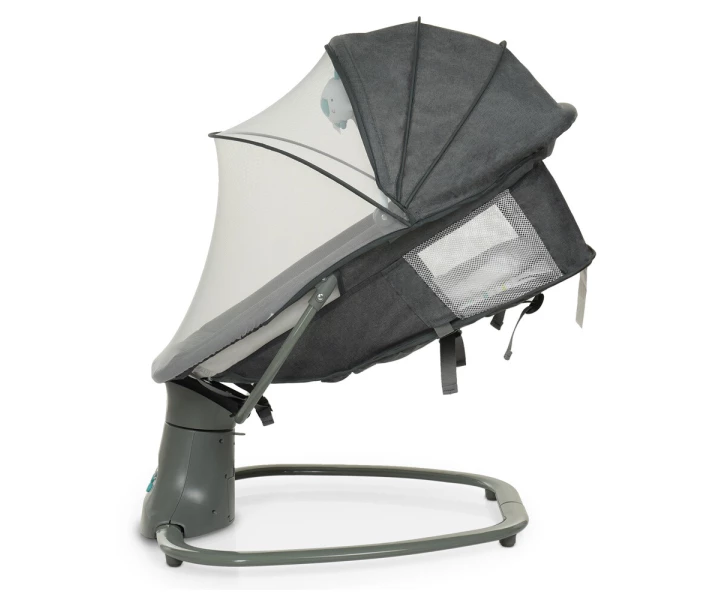 Фото - шезлонг-качалку для новорожденных Укачивающий центр Mastela 8105 (dark grey)