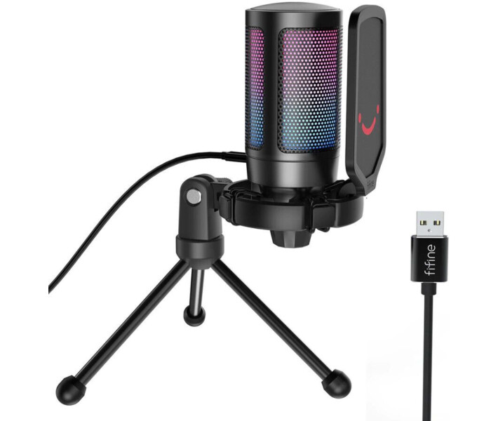 Фото - микрофон для караоке Микрофон Fifine RGB AMPLIGAME A6V