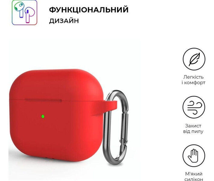 Фото - аксессуары для наушников Чехол ArmorStandart Hang Case для Apple AirPods 3 Red (ARM60322)