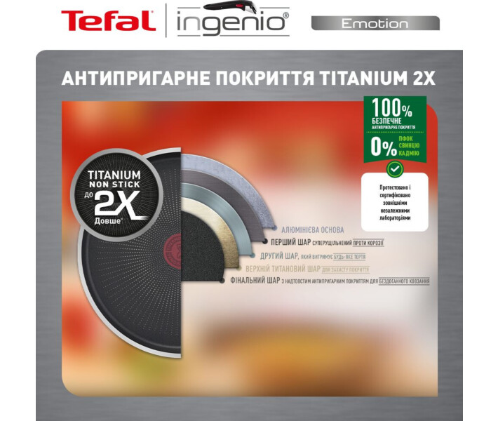 Фото - набор посуды Набор посуды Tefal Ingenio Emotion, 10 предм (L897SA74)