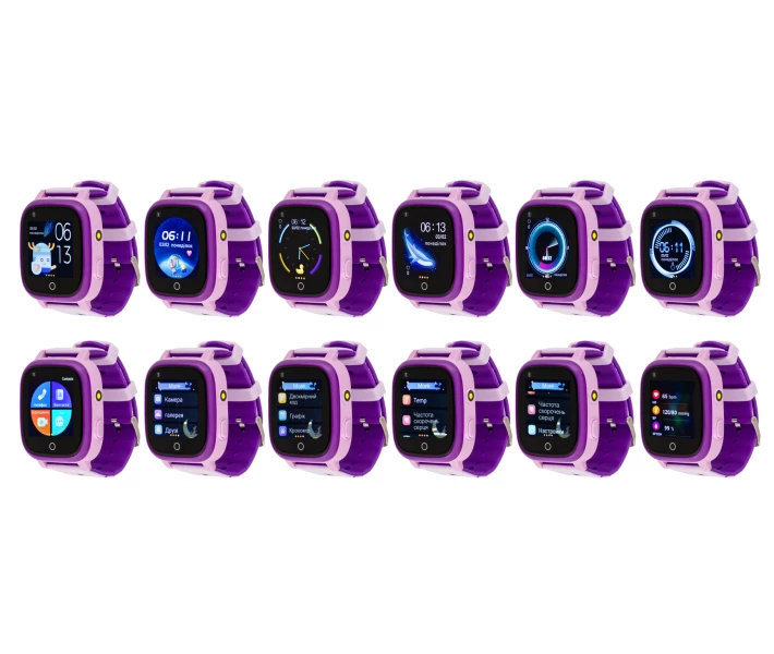 Фото - смарт-часы Детские смарт-часы AmiGo GO005 4G WIFI Thermometer Purple