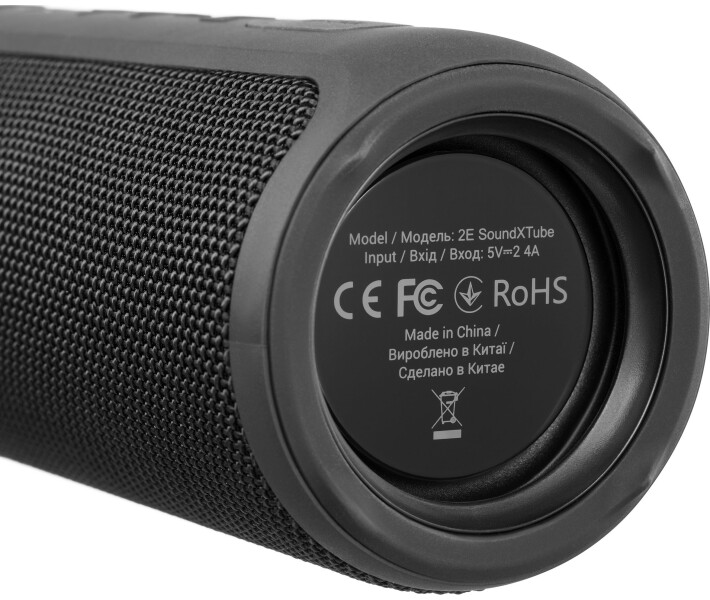 Фото - портативную колонку Акустика 2E SoundXTube TWS Waterproof (2E-BSSXTWBK) Black