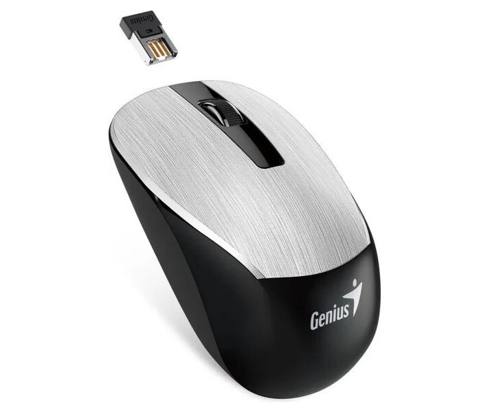 Фото - мышку для ноутбука Мышь Genius NX-7015 Wireless Silver NP (31030019404)