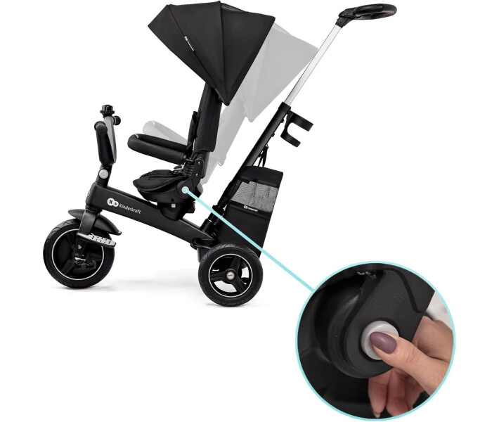 Фото - велосипед и аксессуар Трехколесный велосипед Kinderkraft Easytwist Black (KREASY00BLK0000)