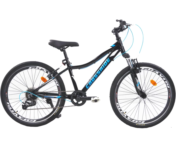 Фото - велосипед и аксессуар Велосипед CROSSRIDE 24 MTB AL CROSS 13 V-br синий (0270-2)