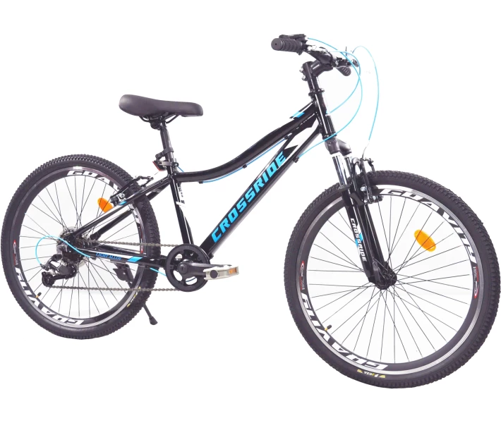 Фото - велосипед и аксессуар Велосипед CROSSRIDE 24 MTB AL CROSS 13 V-br синий (0270-2)