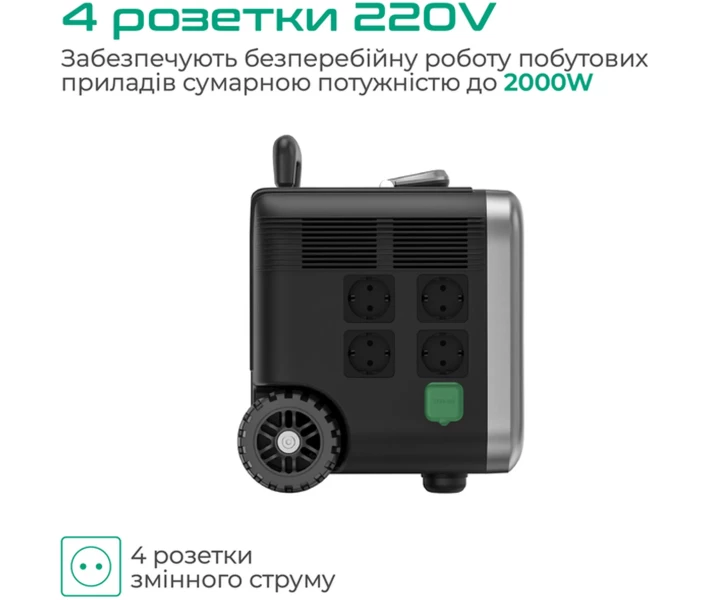 Фото - зарядную станцию Зарядная станция Zendure 2000W/1440Wh/LiFePO4 (ZDSBP1500-bk-eu)
