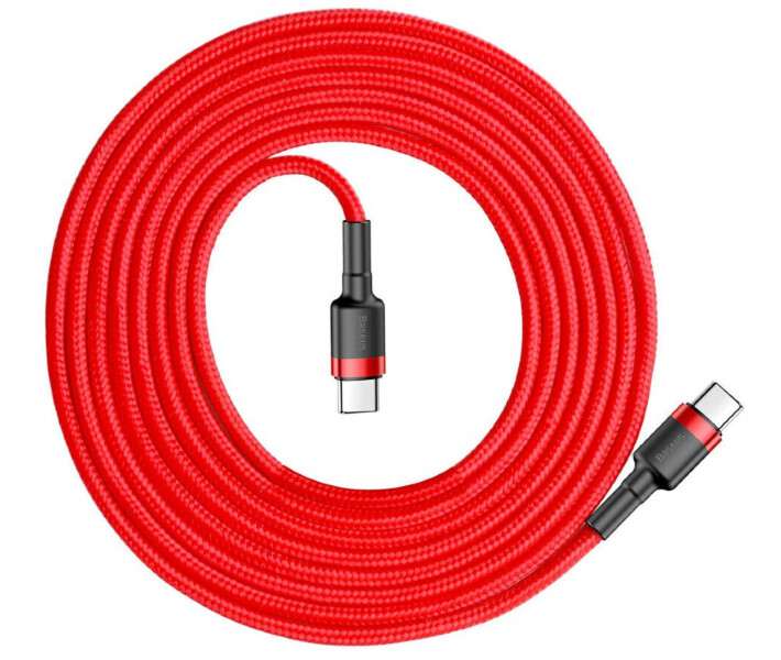 Фото - адаптер и кабель Кабель Baseus Type-C PD2.0 60W (20V 3A) 2m (CATKLF-H09) красный