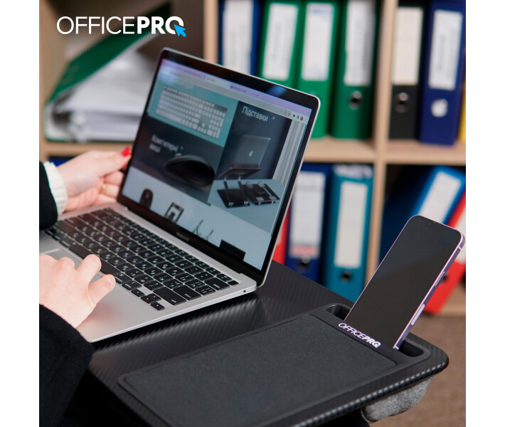 Фото - стол и подставку для ноутбука Подставка для ноутбука OfficePro CP615B Black