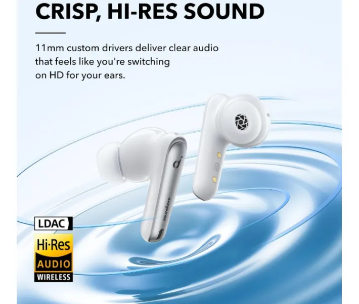 Наушники ANKER SoundСore Liberty 4 NC Clear White (A3947G21