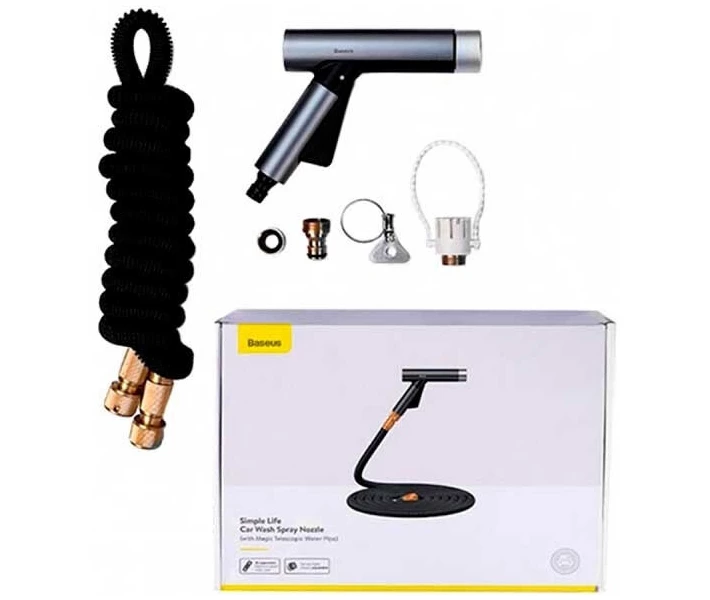 Фото - минимойку Минимойка Baseus Simple Life Car Wash Spray Nozzle 30m after water filling Black (CRXC01-C01)
