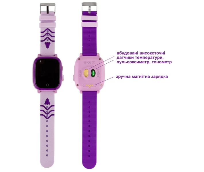 Фото - смарт-часы Детские смарт-часы AmiGo GO005 4G WIFI Thermometer Purple