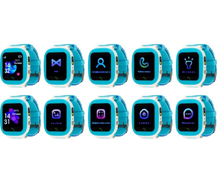 Фото - смарт-часы Детские смарт-часы AmiGo GO004 Splashproof Camera+LED Blue