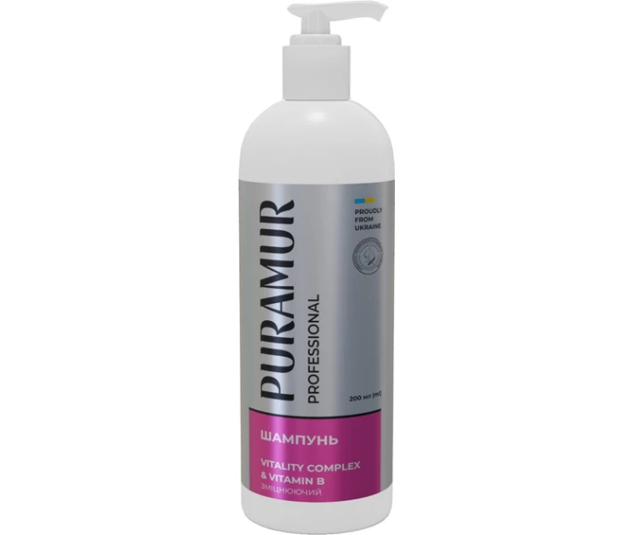 Фото - средство по уходу за животными Puramur Vitality Complex with Vitamin B Шампунь укрепляющий 200 мл(4823082432974)