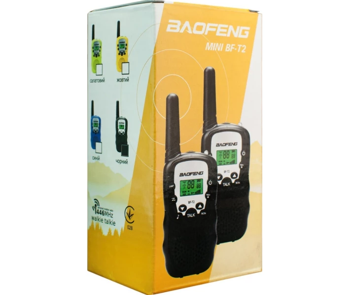 Фото - радиостанцию Рация Baofeng MiNi BF-T2 PMR446 BLACK